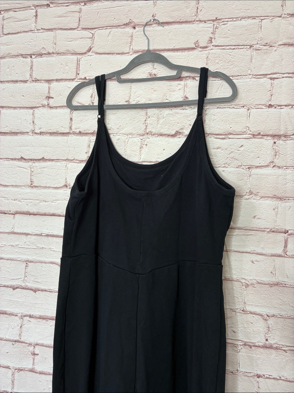 Good American Compression Terry Scoop Jumpsuit in Black001 Like New 5X - Picture 6 of 8